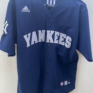 Adidas Navy Blue Baseball Jersey